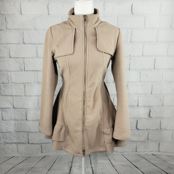 Eiuissa - Tan zipper up trench coat - Picture 1 of 8